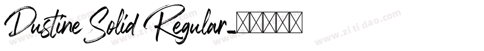 DustineSolid Regular字体转换